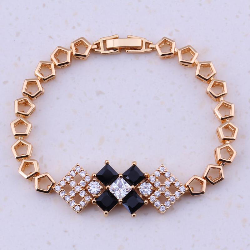 Magic Black Created Crystal Cubic Zircon Yellow Gold Color Jewelry Cheap Charm Bracelets 18cm For Women Free Gift Box I0268
Magic Black Created Crystal Cubic Zircon Yellow Gold Color Jewelry Cheap Charm Bracelets 18cm For Women Free Gift Box I0268