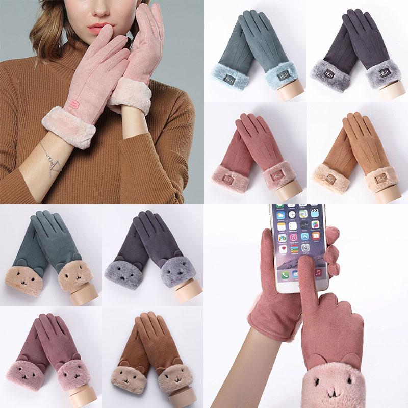 Warm Faux Cashmere Gloves Double Thick Plush Touch Screen Driving Gloves Full Finger Cute Bear Mittens Suede Leather Soft
Warm Faux Cashmere Gloves Double Thick Plush Touch Screen Driving Gloves Full Finger Cute Bear Mittens Suede Leather Soft