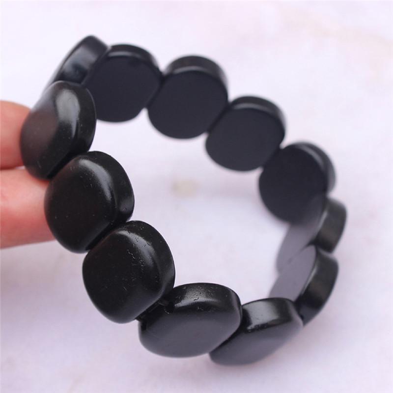 Chinese Style Bianshi Bian Natural Stone Bracelet Black Fitness Healthy Bracelet Elastic Bangles Jewelry Gift For Men Women
Chinese Style Bianshi Bian Natural Stone Bracelet Black Fitness Healthy Bracelet Elastic Bangles Jewelry Gift For Men Women
