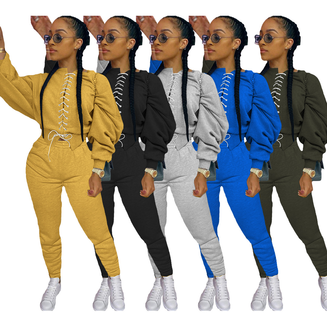 Women Fashion Clothing Sets Solid Color Short Tops + Pants Two Pieces Suits Womens Autumn Casual Tracksuits, Black
Women Fashion Clothing Sets Solid Color Short Tops + Pants Two Pieces Suits Womens Autumn Casual Tracksuits, Black