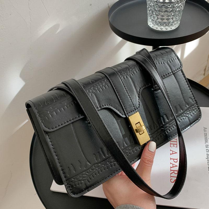 2021 new Fashion Retro Handbag For Women Simple Style Pu Leather Shoulder Bag Stone Grain Female Crossbody Bag temperament Square, Black
2021 new Fashion Retro Handbag For Women Simple Style Pu Leather Shoulder Bag Stone Grain Female Crossbody Bag temperament Square, Black