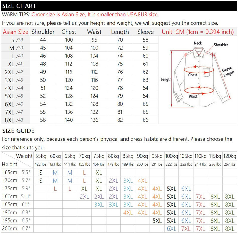 Men's Dress Shirt Solid Color Plus Size 8XL Black White Blue Gray Chemise Homme Male Business Casual Long Sleeved 220309