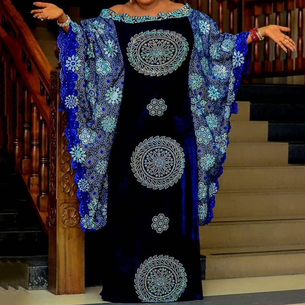 2021 Spring Party Plus Size 5xl Vintage Female Long Floral Dress African Printing Robe Off the Shoulder Dressed Y7rp, Turquoise
2021 Spring Party Plus Size 5xl Vintage Female Long Floral Dress African Printing Robe Off the Shoulder Dressed Y7rp, Turquoise