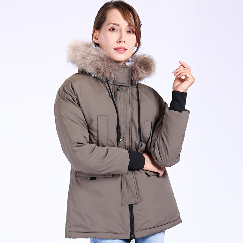 New High Quality Raccoon Fur Winter Jacket Women Plus Size Casual Bio fluff Thick Parka Hooded Warm Winter Coats Outerwear 200928