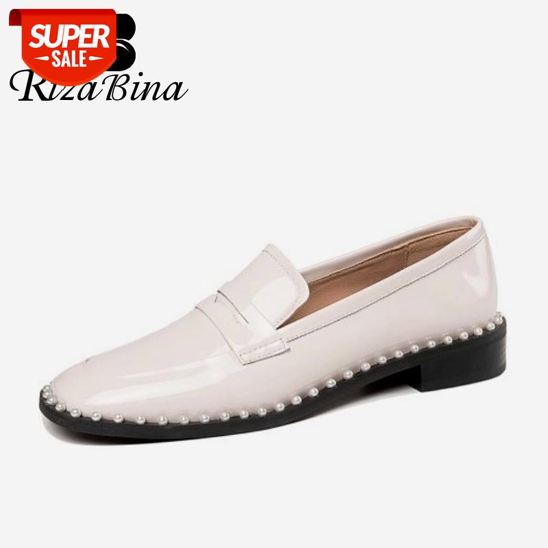 RIZABINA Size 34-43 Women Flats Shoes Genuine Leather Square Toe Women Shoes Daily Vacation Beads Ladies Footwear Footwear #M15z, Black
RIZABINA Size 34-43 Women Flats Shoes Genuine Leather Square Toe Women Shoes Daily Vacation Beads Ladies Footwear Footwear #M15z, Black