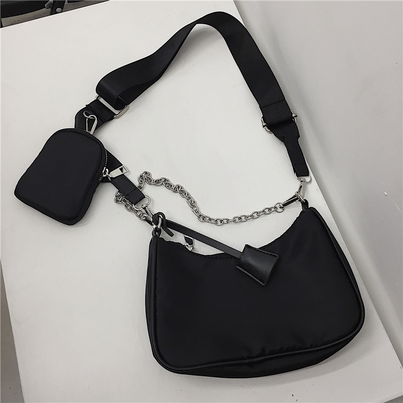 HBP shoulder bag purse Cardbag messenger bag handbag Woman bags new designer bag temperament fashion chain nylon cloth, Black
HBP shoulder bag purse Cardbag messenger bag handbag Woman bags new designer bag temperament fashion chain nylon cloth, Black