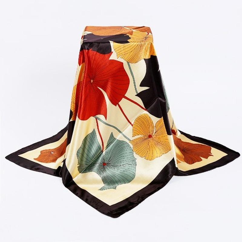 Fashion Kerchief Silk Satin Neck Scarf For Women Print Hijab Scarfs Female 90*90cm Square Shawls and Wraps Scarves For Lady
Fashion Kerchief Silk Satin Neck Scarf For Women Print Hijab Scarfs Female 90*90cm Square Shawls and Wraps Scarves For Lady