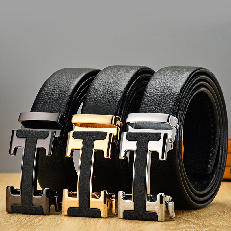 New Arrival Black Designer Men's Belts Genuine Leather High Quality Automatic Buckle Belt Business Strap Belts For male Y0121, Silver
New Arrival Black Designer Men's Belts Genuine Leather High Quality Automatic Buckle Belt Business Strap Belts For male Y0121, Silver