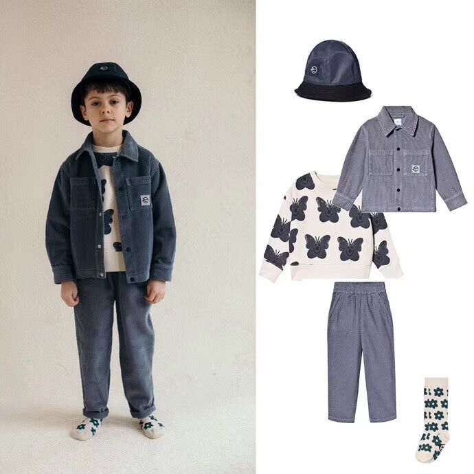 Kids Clothes Set 2019 Wynken New Autumn Winter Boys Girls Dresses T-shirts Flower Print Sweatshirts Baby Pants Fashion OutwearX1019