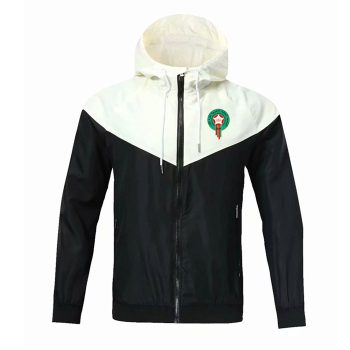 2020 Morocco national team adult hooded windbreaker jacket winter windproof zipper Quick Dry sports hoodies soccer jacket Running Jackets от DHgate WW