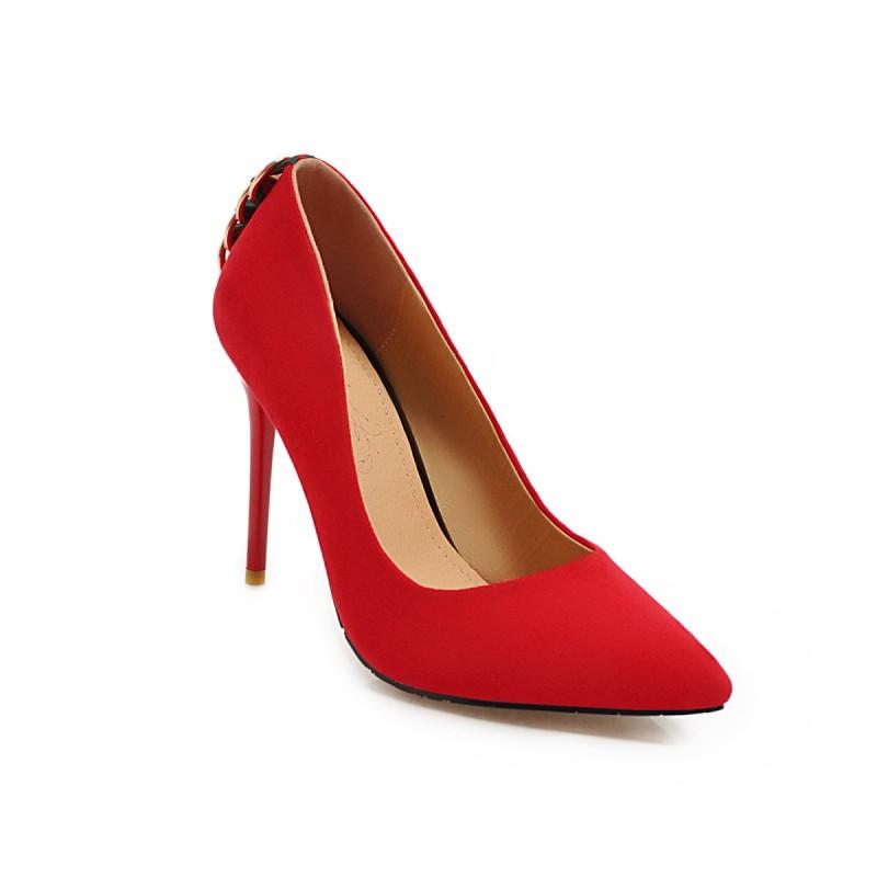 Big SizePointed decorative single shoes ladies high heels women shoes woman pumps, Black
Big SizePointed decorative single shoes ladies high heels women shoes woman pumps, Black