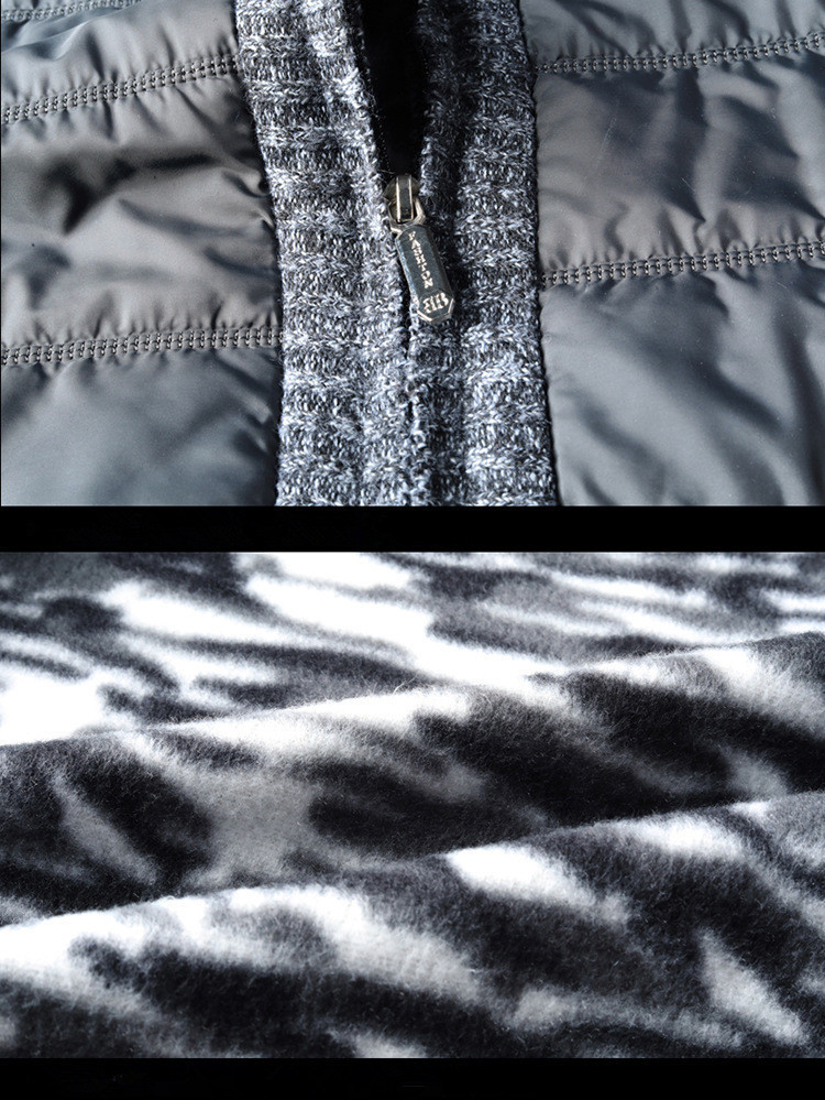 Men's Winter Fleece Warm Sweater Coat Fashion Patchwork Slim Knitted Cardigan Sweater Male Casual Pockets Outerwear Thick Jacket 201124