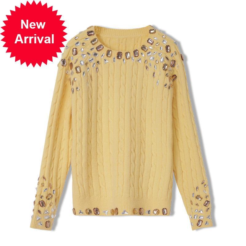 2021 New High Quality Lane with Female Sweater Bills the Neck Twist Weave Yellow Pullover Top Winter Jumper Clothes R1es
2021 New High Quality Lane with Female Sweater Bills the Neck Twist Weave Yellow Pullover Top Winter Jumper Clothes R1es