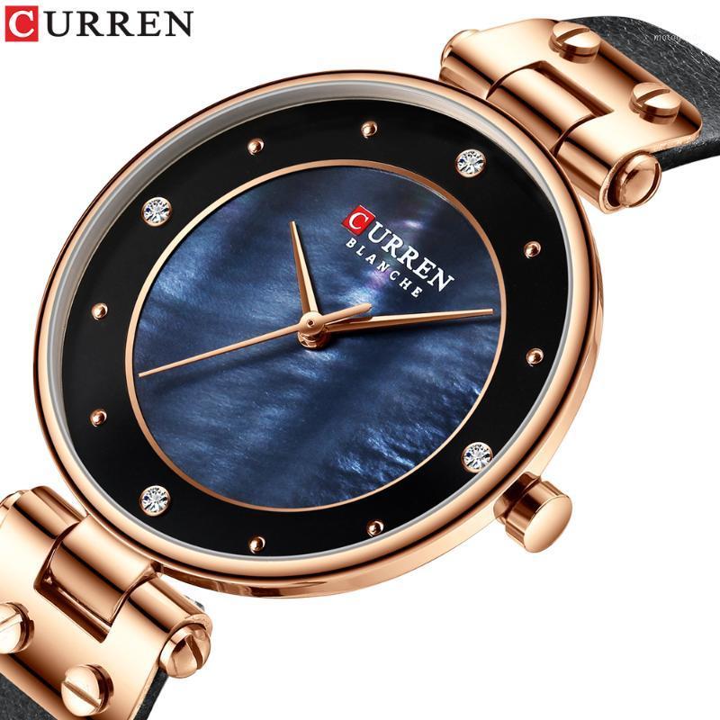 CURREN women watches Top leather strap wristwatch for women blue clock elegant Quartz ladies watch1, Blue watch
CURREN women watches Top leather strap wristwatch for women blue clock elegant Quartz ladies watch1, Blue watch