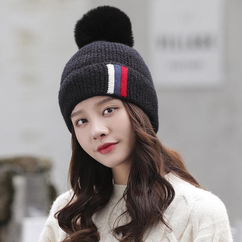 Winter Women Hedging Cap Female Beanie Hair Ball Casual Style Knitting Color Stripe Decoration Keep Warm Outdoor Soft, White
Winter Women Hedging Cap Female Beanie Hair Ball Casual Style Knitting Color Stripe Decoration Keep Warm Outdoor Soft, White