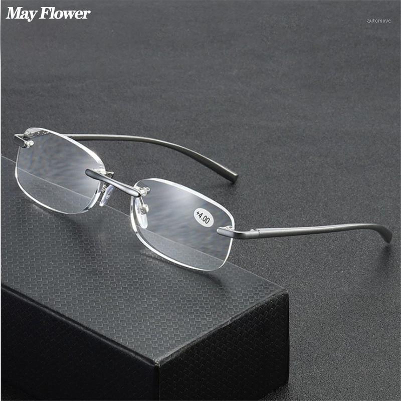 May Flower Aluminium Alloy Rimless Reading Glasses Magnesium Alloy Anti-blue Presbyopic Eyewear Frameless Eyewear Unisex +3.5+41
May Flower Aluminium Alloy Rimless Reading Glasses Magnesium Alloy Anti-blue Presbyopic Eyewear Frameless Eyewear Unisex +3.5+41