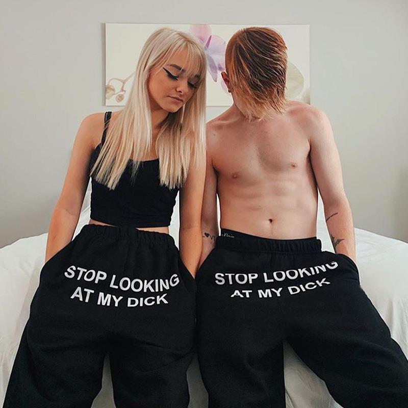Sweat Pant Letter Print Pantalon Mujer Cotton Joggers Women High Waist Black Casual Trouser Hip Hop Funny Sweatpants Loose Femme 201007, Gray
Sweat Pant Letter Print Pantalon Mujer Cotton Joggers Women High Waist Black Casual Trouser Hip Hop Funny Sweatpants Loose Femme 201007, Gray