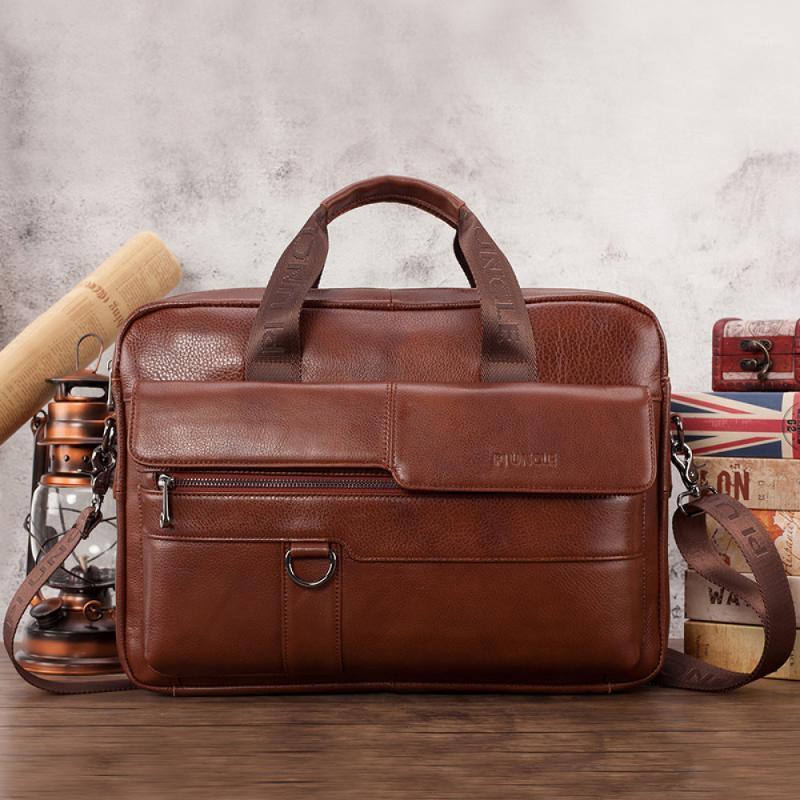 Men Briefcase Bag High Quality Leather Shoulder Messenger Bags 14 Inch Laptop Briefcase Bag For Documents Vintage Business 20201, Black
Men Briefcase Bag High Quality Leather Shoulder Messenger Bags 14 Inch Laptop Briefcase Bag For Documents Vintage Business 20201, Black