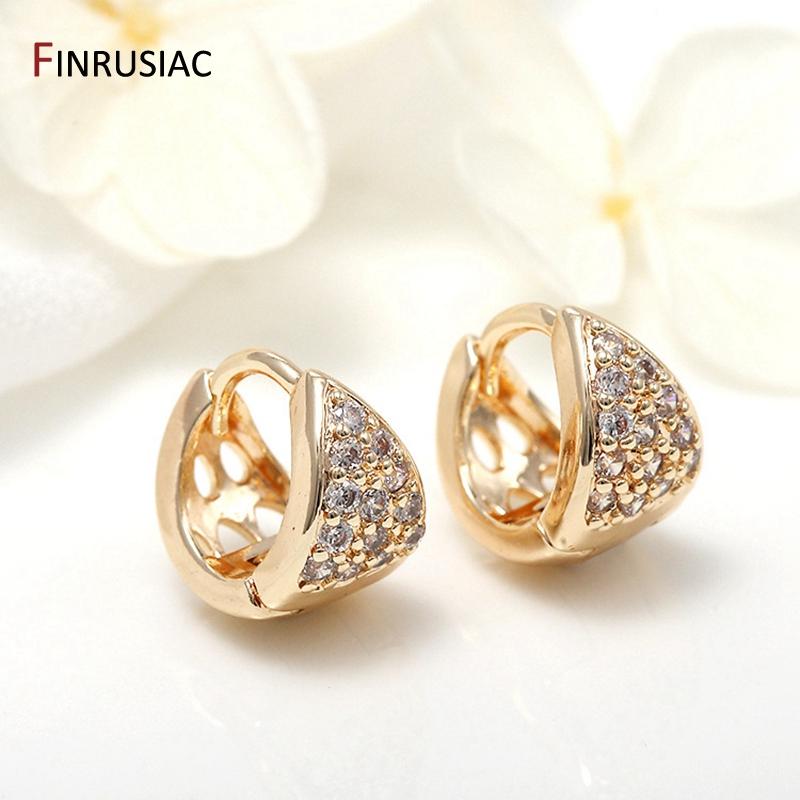 Fashion Small Size Gold Plated Zircon Hoop Earrings For Women Girls Jewelry Accessories Wholesale
Fashion Small Size Gold Plated Zircon Hoop Earrings For Women Girls Jewelry Accessories Wholesale