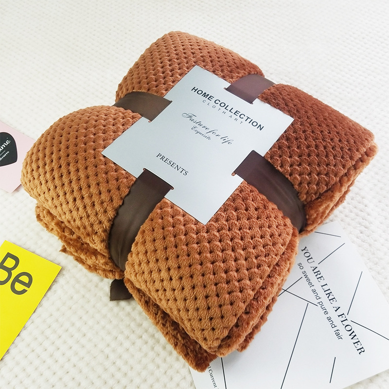 Pure Color Mesh Blanket Pineapple Grid Coral Fleece Blanket Knee Foreign Trade Small Beibei Fleece Pet
Pure Color Mesh Blanket Pineapple Grid Coral Fleece Blanket Knee Foreign Trade Small Beibei Fleece Pet