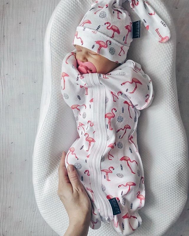 0-6M Infant Newborn Baby Boys Girls Zipper Sleeping Bags Blanket Swaddle Muslin Wrap Swaddling+Hat Flamingo Panda Banana 201208