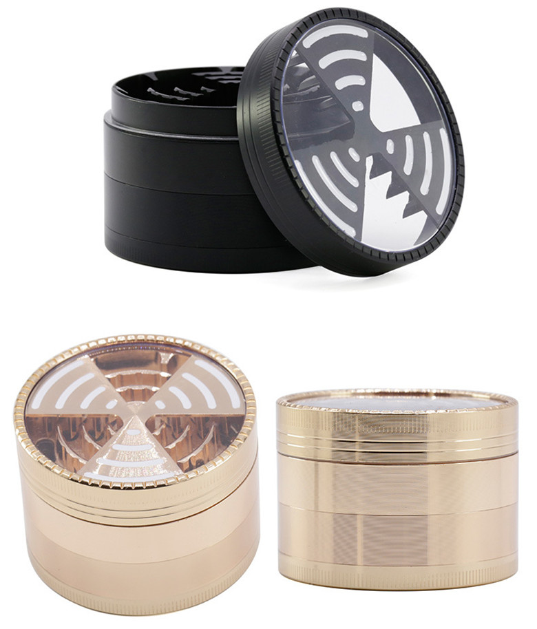 DHL Ship 63mm 4 Layer Window Signal Shape Tobacco Crushers Grinders Metal Zinc Alloy Herb Grinder Smoking Accessories FY2456
DHL Ship 63mm 4 Layer Window Signal Shape Tobacco Crushers Grinders Metal Zinc Alloy Herb Grinder Smoking Accessories FY2456