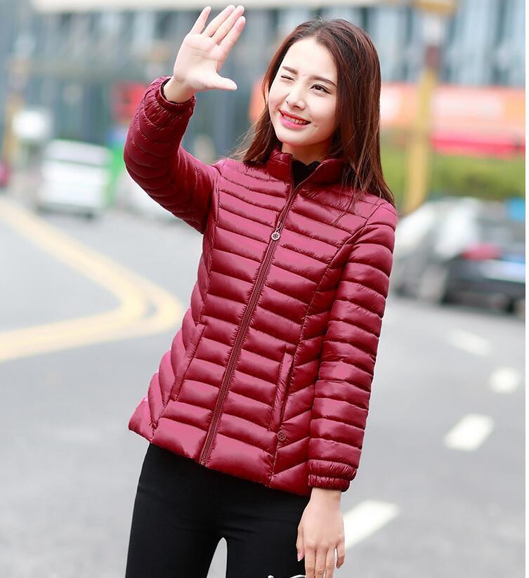 Fashion Casual Cotton wadded jacket Winter jacket women Stand collar Short Cotton Coat Womens Thick warm Parkas High quality 201019