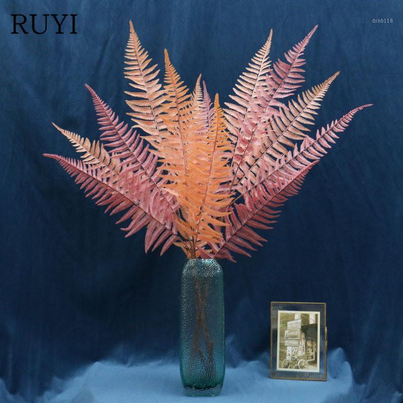 RUYI Multicolor 3 Fork Simulation Fern Grass Plants Persian Leaves Flower Wall Hanging plants home wedding shop decoration1, Red
RUYI Multicolor 3 Fork Simulation Fern Grass Plants Persian Leaves Flower Wall Hanging plants home wedding shop decoration1, Red