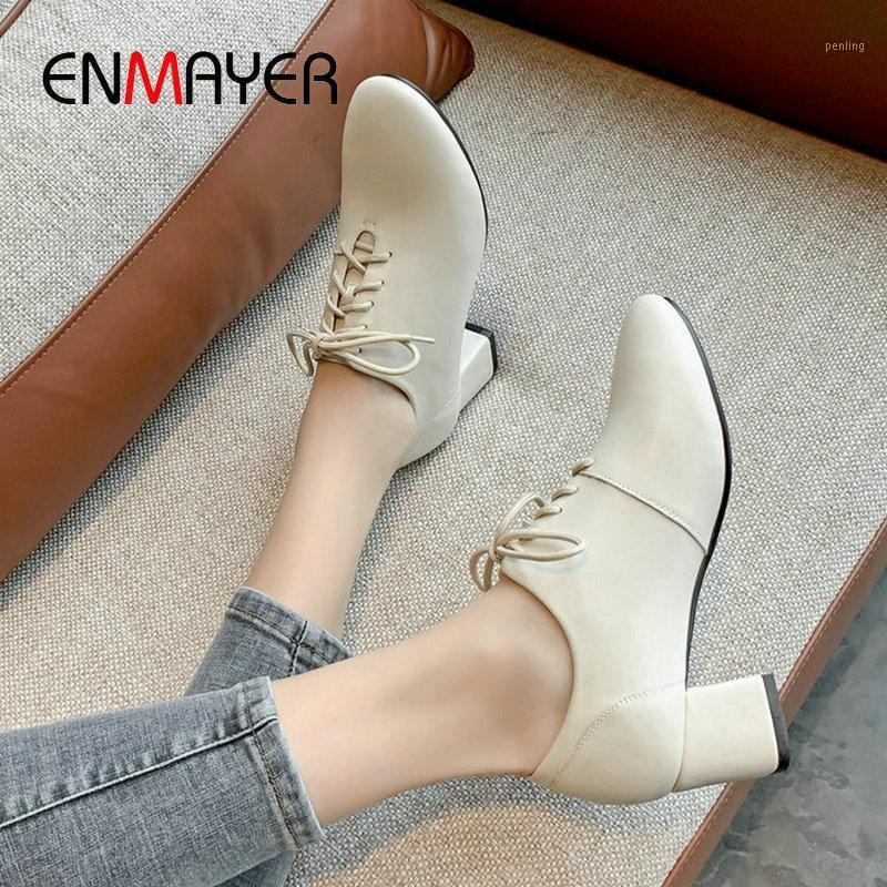 ENMAYER 2021 Basic Women High Heels Round Toe Lace-Up Square Heel Casual Spring/Autumn Classics Sewing Women Shoes Size 34-431, Beige
ENMAYER 2021 Basic Women High Heels Round Toe Lace-Up Square Heel Casual Spring/Autumn Classics Sewing Women Shoes Size 34-431, Beige