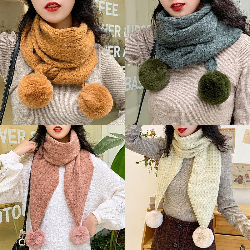 INS Wind New Wool Blended Scarf Female Autumn And Winter Cute Hair Ball Shawl Girl Simple Sweet Pure Color Bib1
INS Wind New Wool Blended Scarf Female Autumn And Winter Cute Hair Ball Shawl Girl Simple Sweet Pure Color Bib1