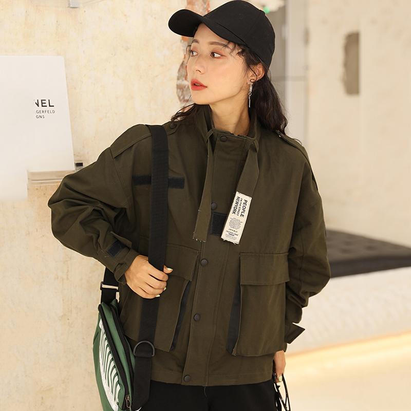 Korean Loose Cargo jacket women Fashion Harajuku long sleeve bomber jackets women plus size chic ccoats chaquetas mujer, Armygreen
Korean Loose Cargo jacket women Fashion Harajuku long sleeve bomber jackets women plus size chic ccoats chaquetas mujer, Armygreen