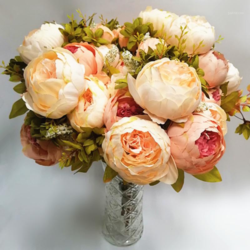 Champagne artificial silk flower flowers A bouquet peony 13 heads flowers flower artificial Decorate home office wedding decor1
Champagne artificial silk flower flowers A bouquet peony 13 heads flowers flower artificial Decorate home office wedding decor1