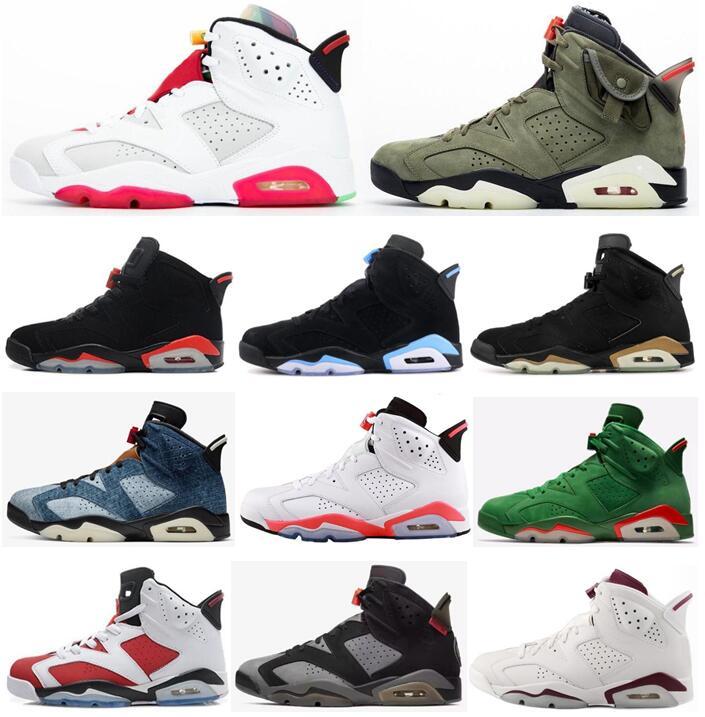 2020 New 6 Hare Black Infrared Travis DMP UNC Basketball Shoes Men 6s Denim Gatorade JSP Carmine Oreo Maroon Sneakers With Box
2020 New 6 Hare Black Infrared Travis DMP UNC Basketball Shoes Men 6s Denim Gatorade JSP Carmine Oreo Maroon Sneakers With Box