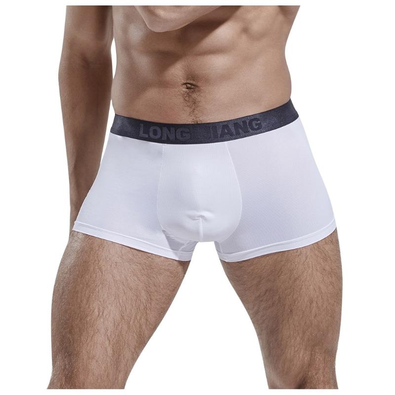Male Boxer Underpants Fashion Sexy Men's Solid Breathable Brief Mens Elastic Underwear Boxers Shorts Male Underpants#Y30, Navy blue
Male Boxer Underpants Fashion Sexy Men's Solid Breathable Brief Mens Elastic Underwear Boxers Shorts Male Underpants#Y30, Navy blue