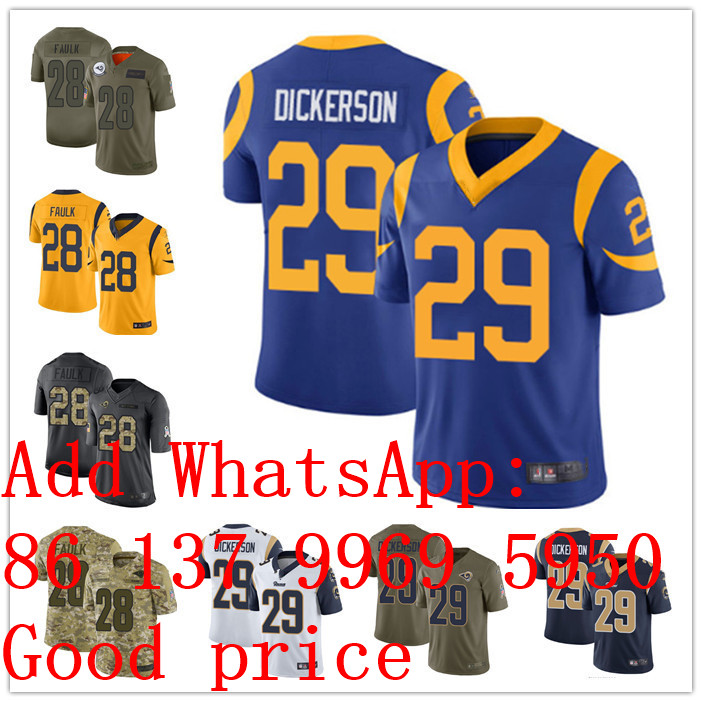 Custom angeles Men women youth rams's 28 Marshall Faulk 29 Eric Dickerson white blue Yellow Stitched Football 100th Season Vapor Limited Jersey, Ivory
Custom angeles Men women youth rams's 28 Marshall Faulk 29 Eric Dickerson white blue Yellow Stitched Football 100th Season Vapor Limited Jersey, Ivory