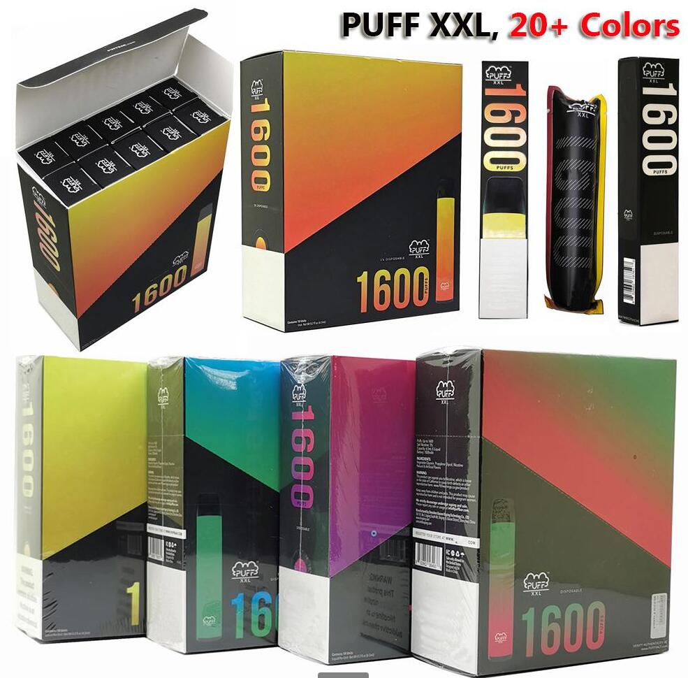 2021 new Puff XXL 1600 puff Disposable Vapes Kit Puff Bars XXL Vape Pen Puffbar XXL Vaporizer Electronic Cigarette Carts Free DHL Ship
2021 new Puff XXL 1600 puff Disposable Vapes Kit Puff Bars XXL Vape Pen Puffbar XXL Vaporizer Electronic Cigarette Carts Free DHL Ship