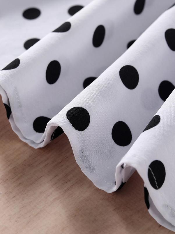 Girls Polka Dot Shirred Cami Dress SHE