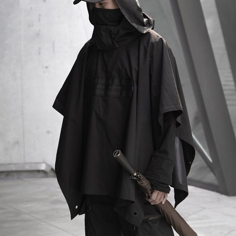 Dark Functional Cloak Dark Ninja Jacket Trench 2020 Streetwear Tactical Pullover Hoody Windbreaker Shawl Coat Men, Black
Dark Functional Cloak Dark Ninja Jacket Trench 2020 Streetwear Tactical Pullover Hoody Windbreaker Shawl Coat Men, Black