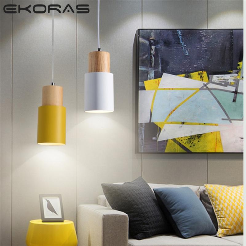 Designer Nordic simple Wood Pendant Lights led hang lamp Colorful Aluminum fixture Kitchen Island bar hotel home decor E27
Designer Nordic simple Wood Pendant Lights led hang lamp Colorful Aluminum fixture Kitchen Island bar hotel home decor E27