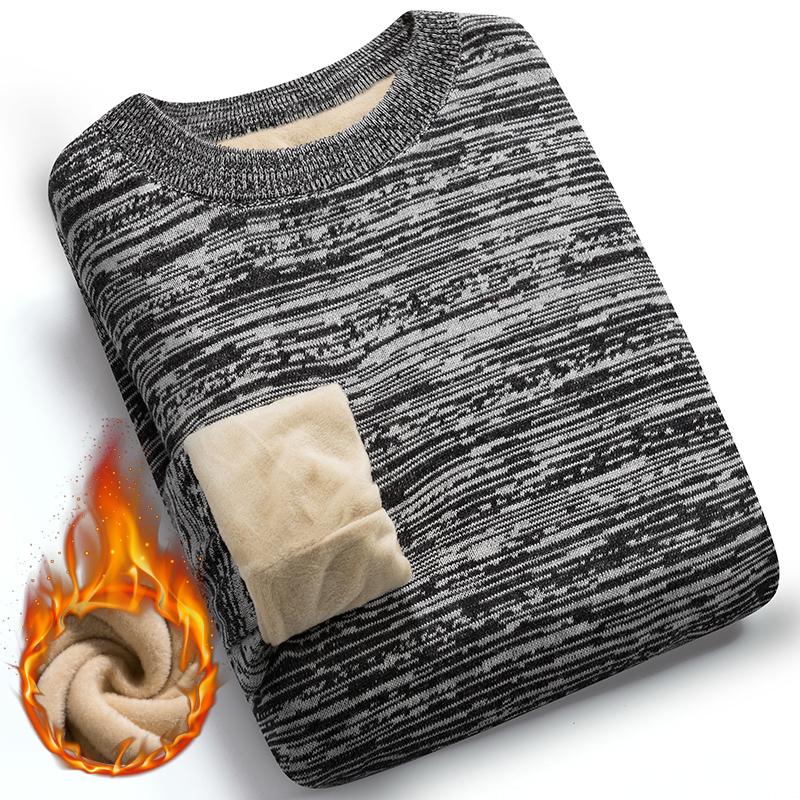Men Autumn New Casual Vintage Mixed Color Cotton Fleece Sweater Pullovers Men Winter O-Neck Fashion Warm Thick Jacquard Sweaters, Black
Men Autumn New Casual Vintage Mixed Color Cotton Fleece Sweater Pullovers Men Winter O-Neck Fashion Warm Thick Jacquard Sweaters, Black