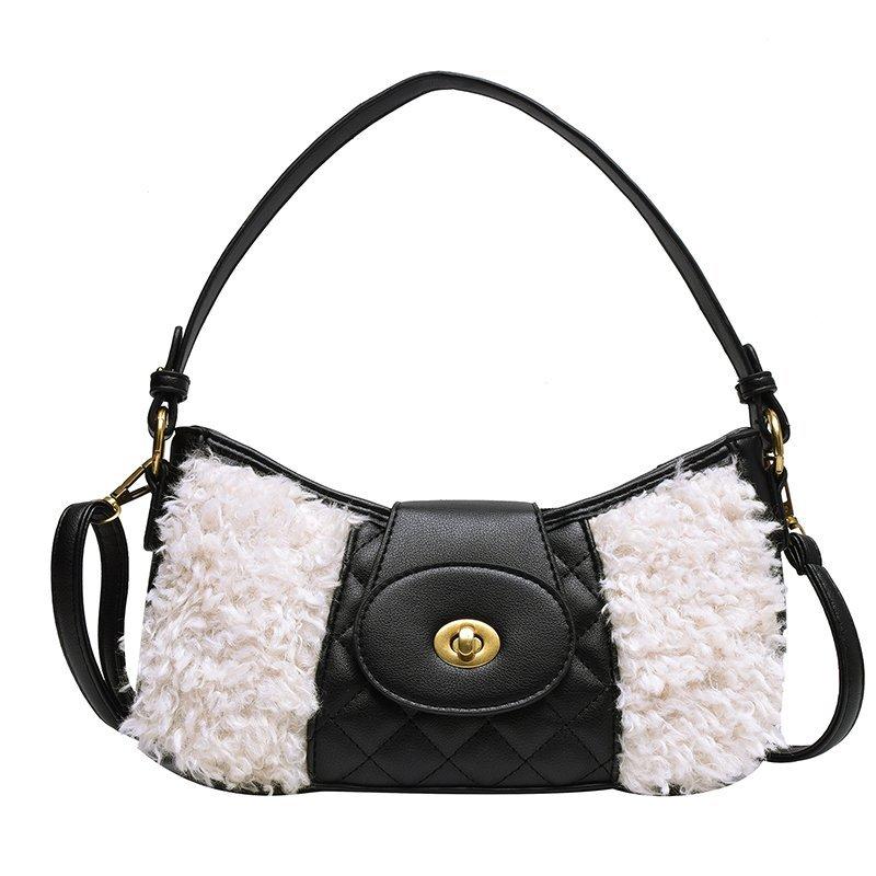 Winter & Fall Fashion Velvet Solid Diamond Lattice Female Half Moon Bag Crossbody Versatile Handbag Shoulder Bags for Women 2020, Black
Winter & Fall Fashion Velvet Solid Diamond Lattice Female Half Moon Bag Crossbody Versatile Handbag Shoulder Bags for Women 2020, Black