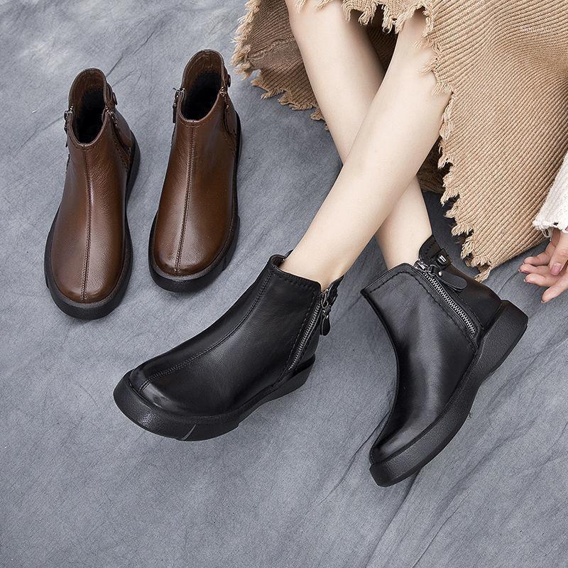 Women Boots Ladies Fashion Zipper Ankle Boots Casual Large Size Scrub Single Warm fur Winter Warm Shoes Mujer zipper C3611, Black
Women Boots Ladies Fashion Zipper Ankle Boots Casual Large Size Scrub Single Warm fur Winter Warm Shoes Mujer zipper C3611, Black