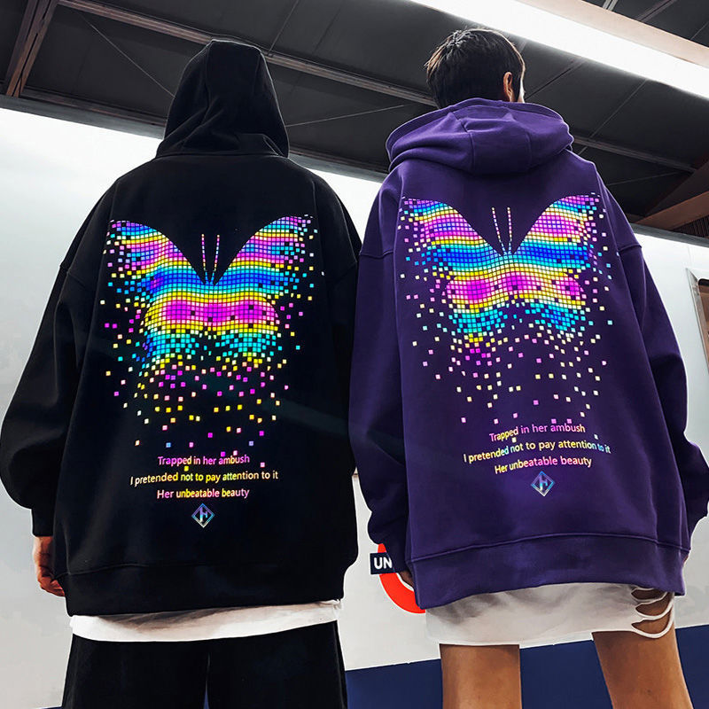 Hip Hop Hoodie Men Casual Punk Black Sweatshirts Streetwear Cool Women Autumn Oversized Male Fashion Hooded Butterfly Hoodie
Hip Hop Hoodie Men Casual Punk Black Sweatshirts Streetwear Cool Women Autumn Oversized Male Fashion Hooded Butterfly Hoodie