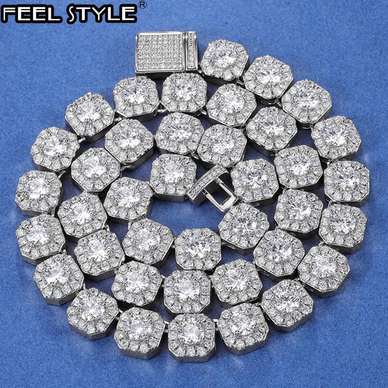 Hip Hop 11MM Bling Iced Out Tennis Chain Square Lattice CZ Stone Cubic Zircon Box Clasp Chokers Necklaces For Men Jewelry
Hip Hop 11MM Bling Iced Out Tennis Chain Square Lattice CZ Stone Cubic Zircon Box Clasp Chokers Necklaces For Men Jewelry