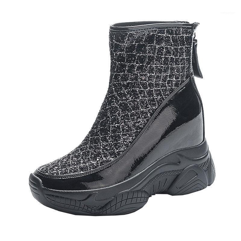 SWYIVY genuine leathe wedges shoes women ankle boots platfrom 2021 new female autumn boots chunky heel sneakers1, Black
SWYIVY genuine leathe wedges shoes women ankle boots platfrom 2021 new female autumn boots chunky heel sneakers1, Black