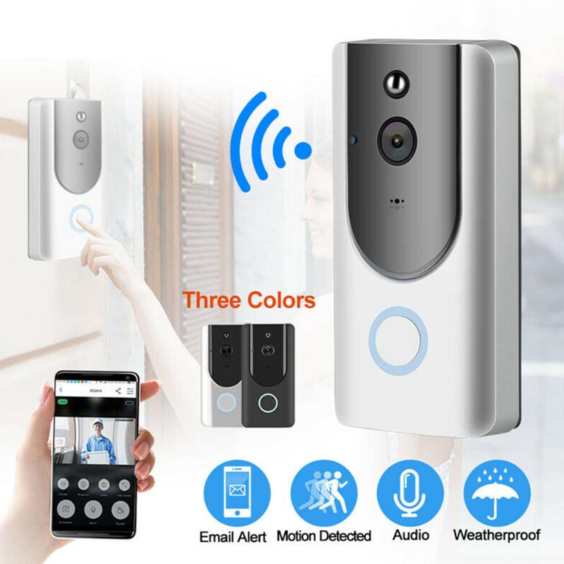 Wireless Smart WiFi DoorBell Camera Video Phone Door Visual Ring Intercom with Night IR Vision Door Bell Home Secure Camera
Wireless Smart WiFi DoorBell Camera Video Phone Door Visual Ring Intercom with Night IR Vision Door Bell Home Secure Camera
