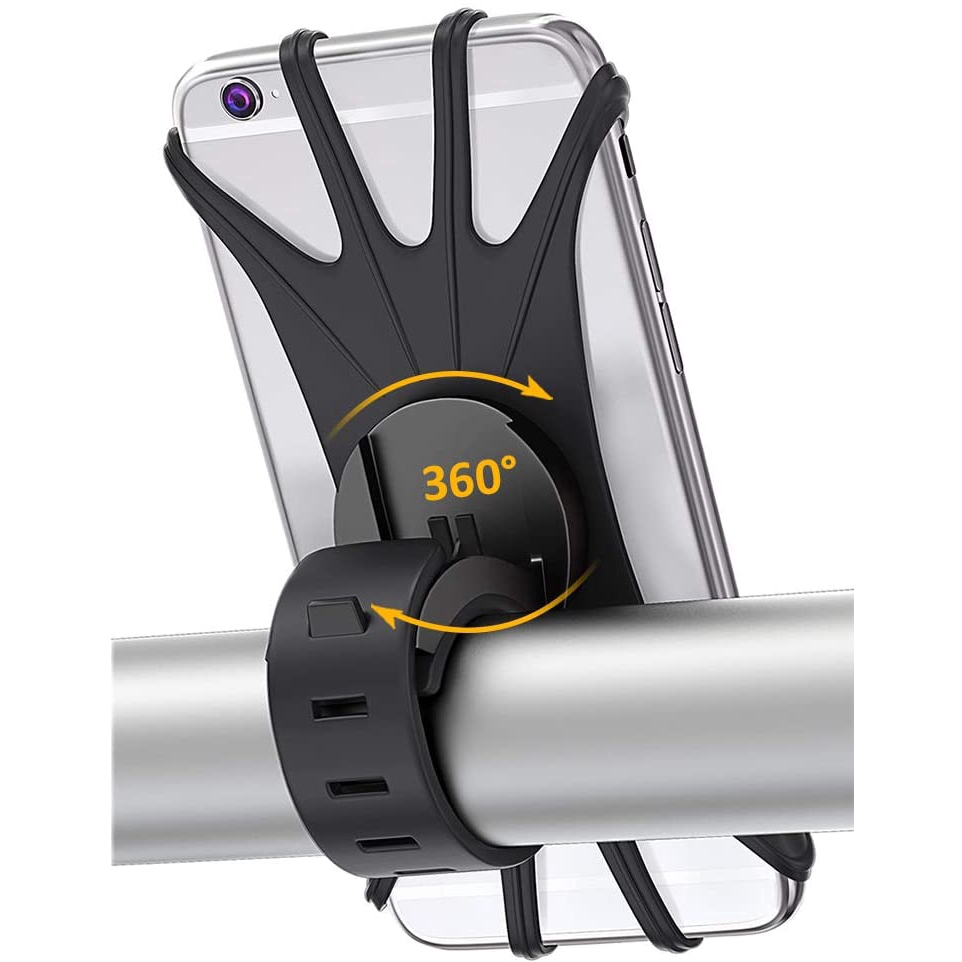 Bike Phone Mount, 360°Rotation Silicone Bicycle Holder, Universal Motorcycle Handlebar Fits for iPhone 12 11 Pro Max , Galaxy S20 Phones
Bike Phone Mount, 360°Rotation Silicone Bicycle Holder, Universal Motorcycle Handlebar Fits for iPhone 12 11 Pro Max , Galaxy S20 Phones