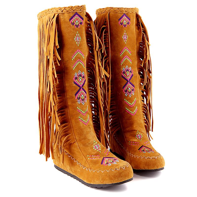 tassel boots, frosted velvet high top Elegant National Style Embroidered and low heel leisure boots, Red
tassel boots, frosted velvet high top Elegant National Style Embroidered and low heel leisure boots, Red