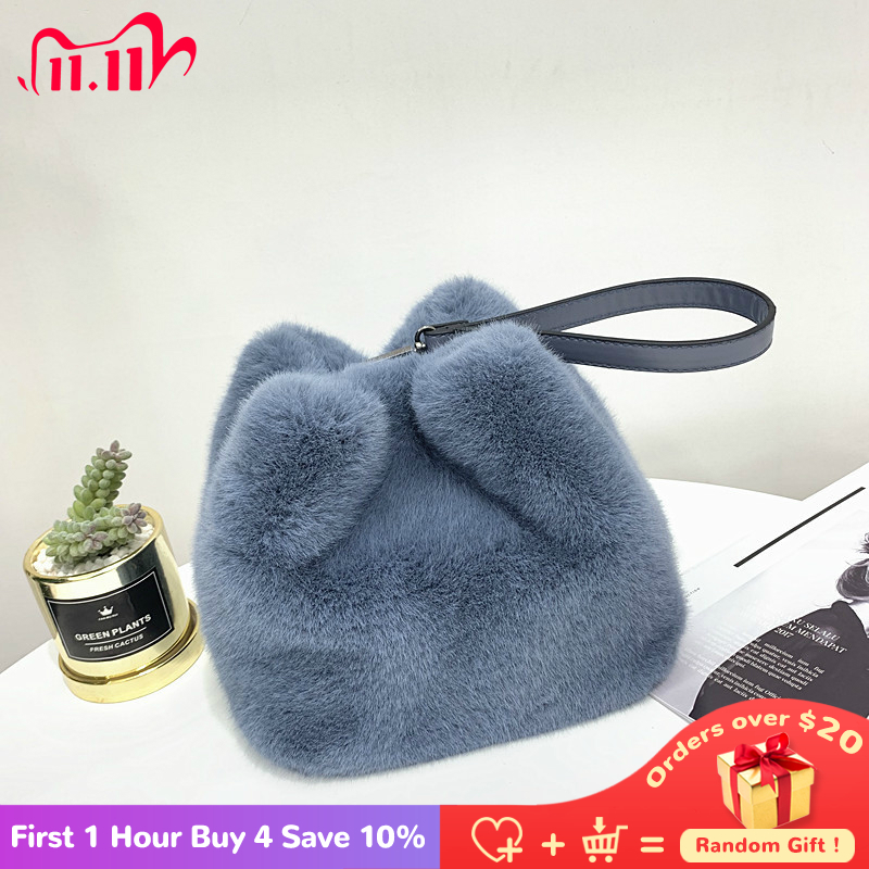 2020 Luxury Designer Women Handbags Faux Mink Fur Plush Ladies Shoulder Bucket Bags Fashion Female Crossbody Bag Clutch Purse Q1106
2020 Luxury Designer Women Handbags Faux Mink Fur Plush Ladies Shoulder Bucket Bags Fashion Female Crossbody Bag Clutch Purse Q1106