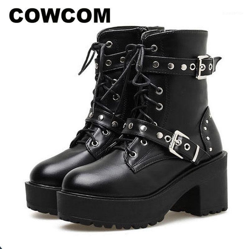 COWCOM 2020 Women Black Platform Boots Autumn Winter Classic Thick Thick Waterproof Platform High Heel Boots -769-151
COWCOM 2020 Women Black Platform Boots Autumn Winter Classic Thick Thick Waterproof Platform High Heel Boots -769-151